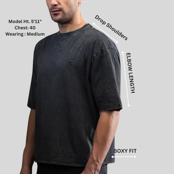 Acid Wash Strechable Cotton Oversize