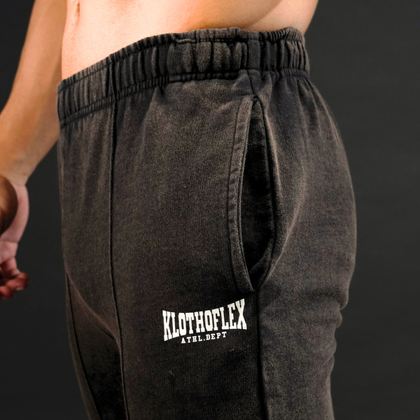 Brown Distressed Joggers