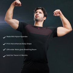 OBSDN Compression Tee-Maroon