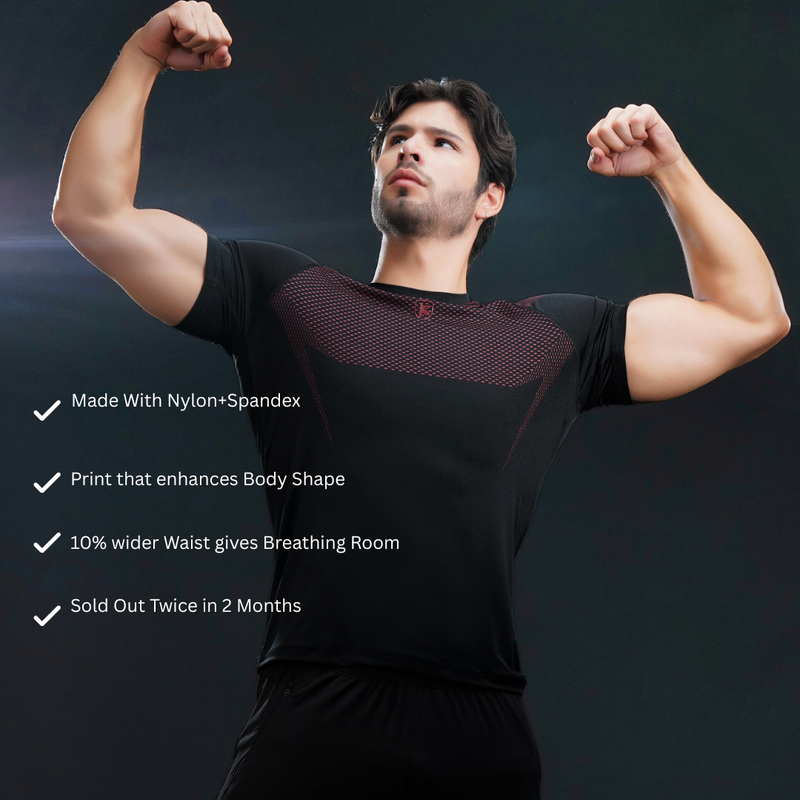 OBSDN Compression Tee-Maroon