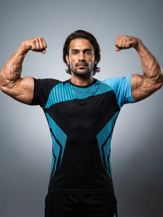 Flare Compression T-shirts EL.Blue
