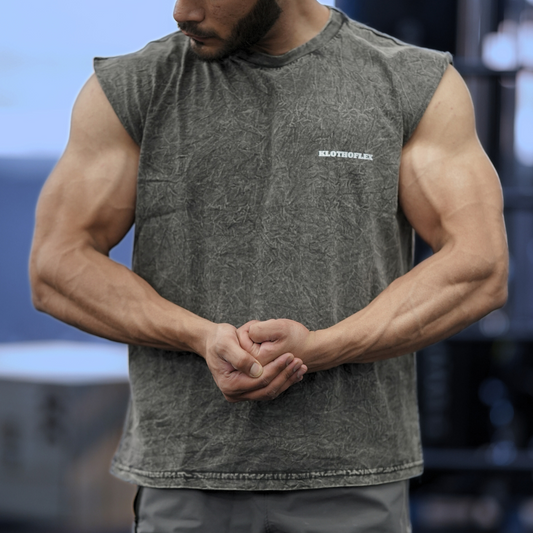 Acid Wash Oversize Cutoffs