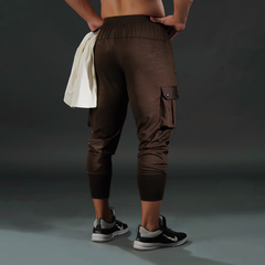 High-Rib Ultra Joggers Brown