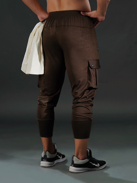 High-Rib Ultra Joggers Brown