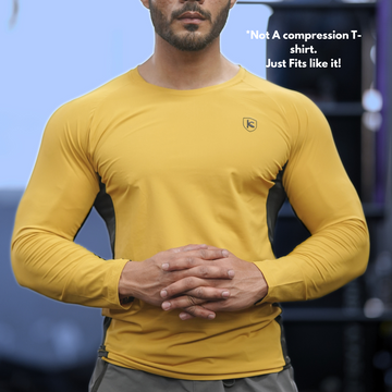 GlydArmour Full Sleeve Tee-Yellow