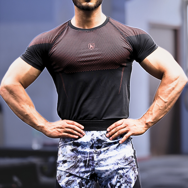Maroon Obsidian Compression T-shirt