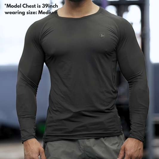 Glyd-Armour Full Sleeve Tee-Black