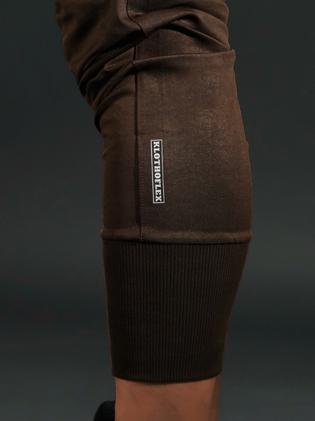 High-Rib Ultra Joggers Brown