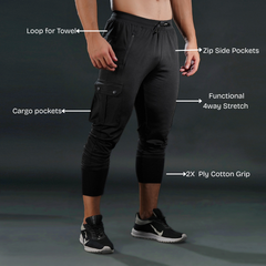 High-Rib Ultra Joggers Black