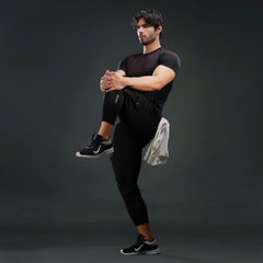 High-Rib Ultra Joggers Black