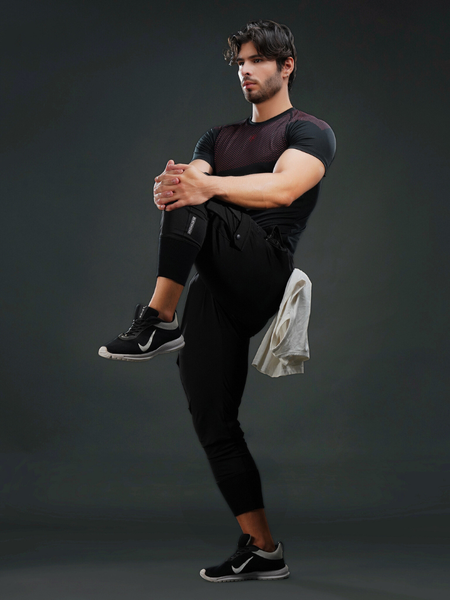 High-Rib Ultra Joggers Black