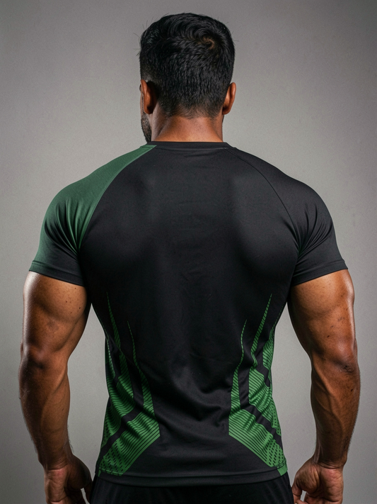 Flare Compression T-shirts Green