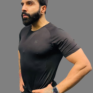 GlideArmour Carbon Black T-shirt