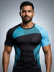 Flare Compression T-shirts EL.Blue