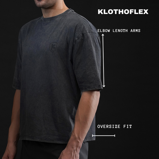 Titan Charge Distressed Oversize Tee