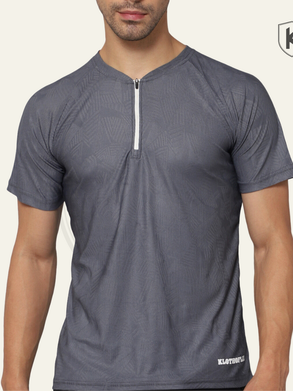 Half Zip Breezy T-shirt Black – KLOTHOFLEX