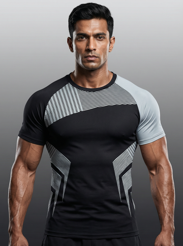 Flare Compression T-shirts Grey
