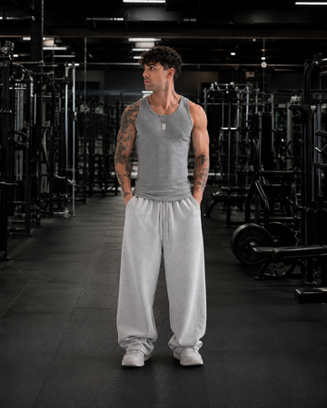 Men's Premium Cotton Ribbed Gym Tank Top
